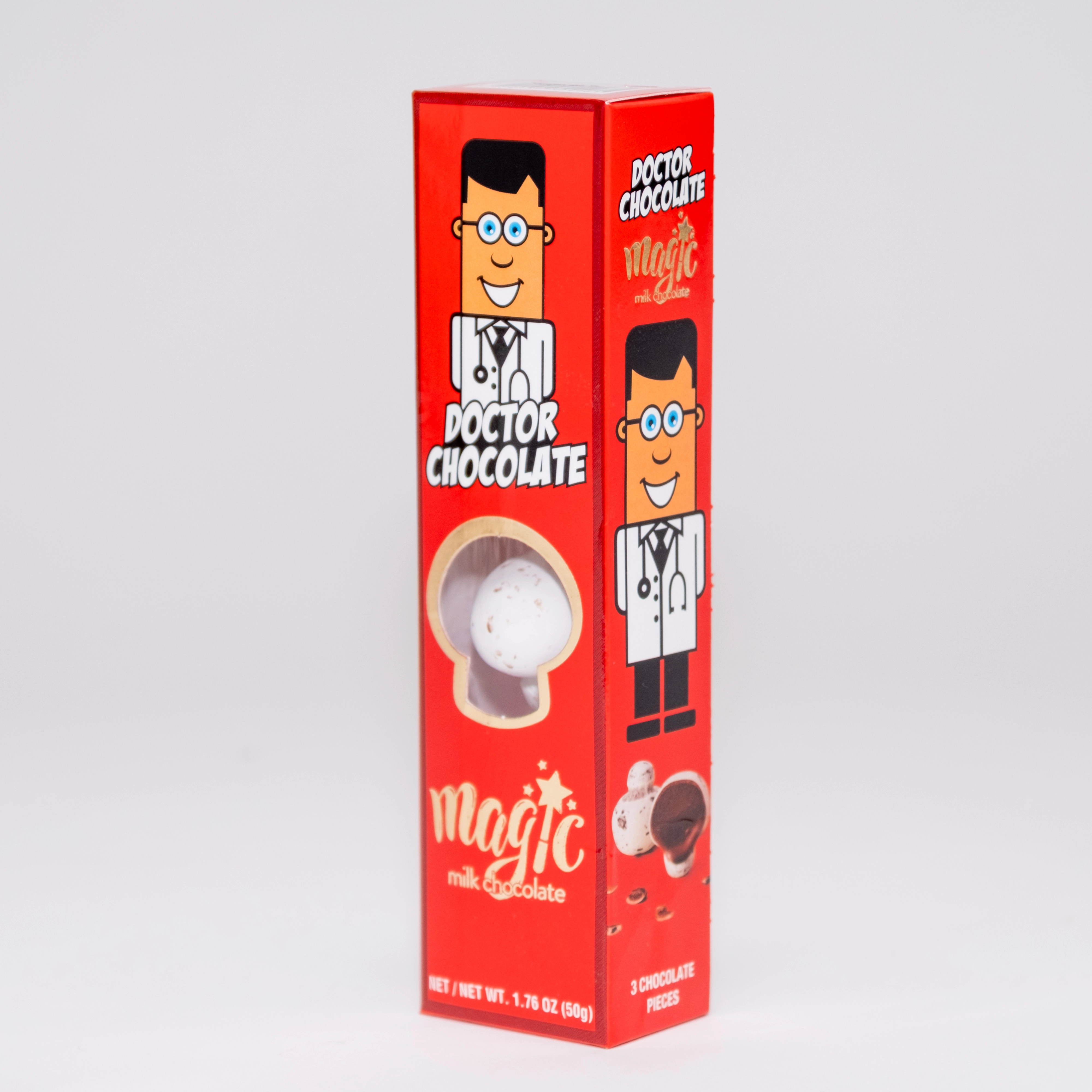 Doctor Chocolate 3’Lü Sütlü Mantar Draje  50Gr.