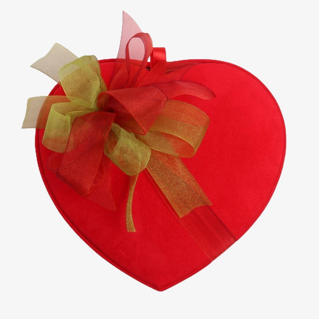 Valonia kırmızı kadife kalp 540GR