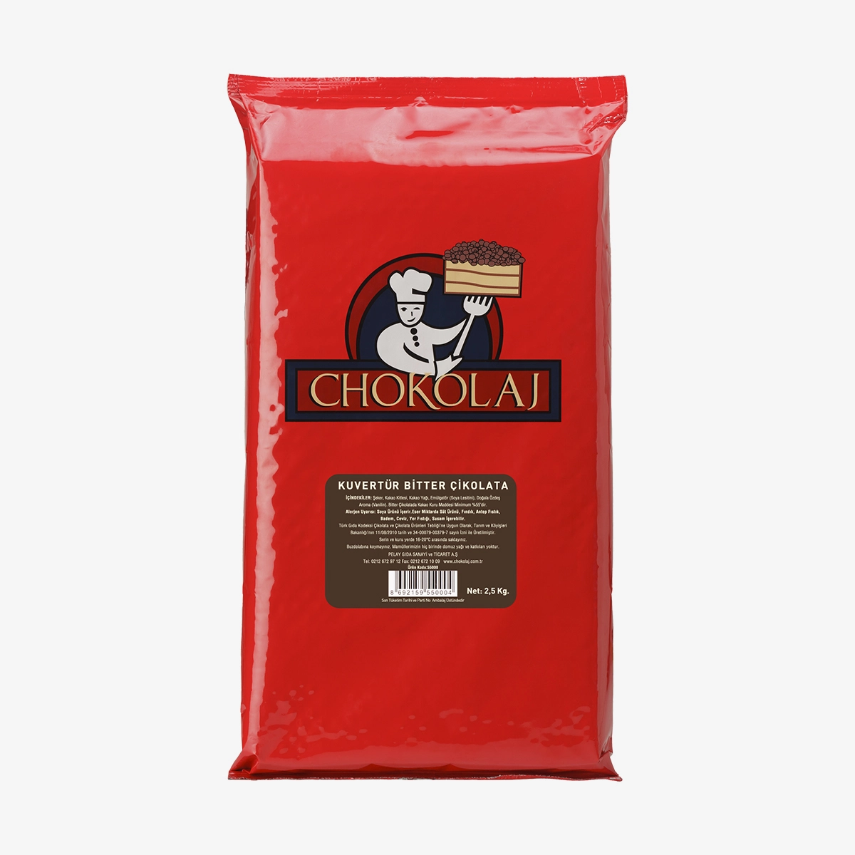 Chokolaj Bitter Kuvertür  2,5KG
