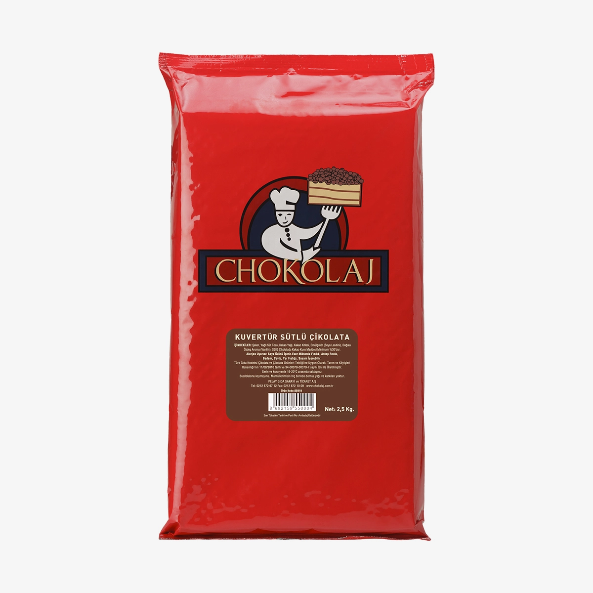 Chokolaj Sütlü Kuvertür  2,5KG