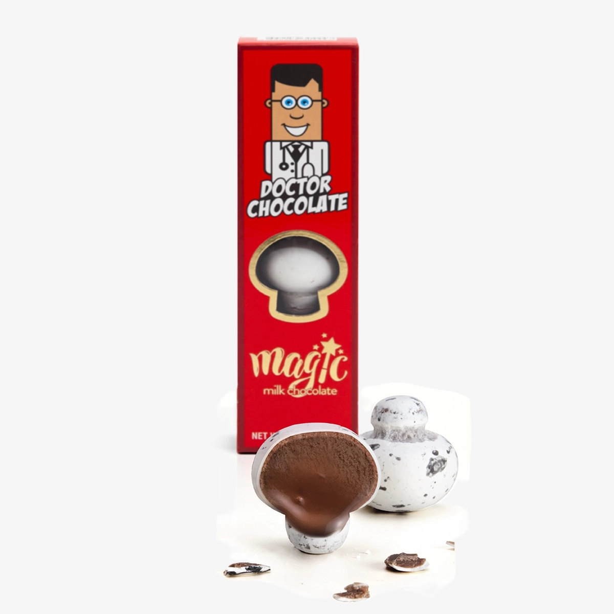 Dr. Chocolate 3’Lü Sütlü Mantar Draje  50Gr.