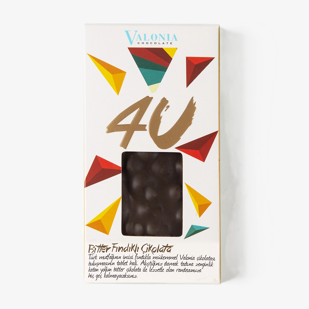 4U Bitter Fındıklı Çikolata  100Gr.