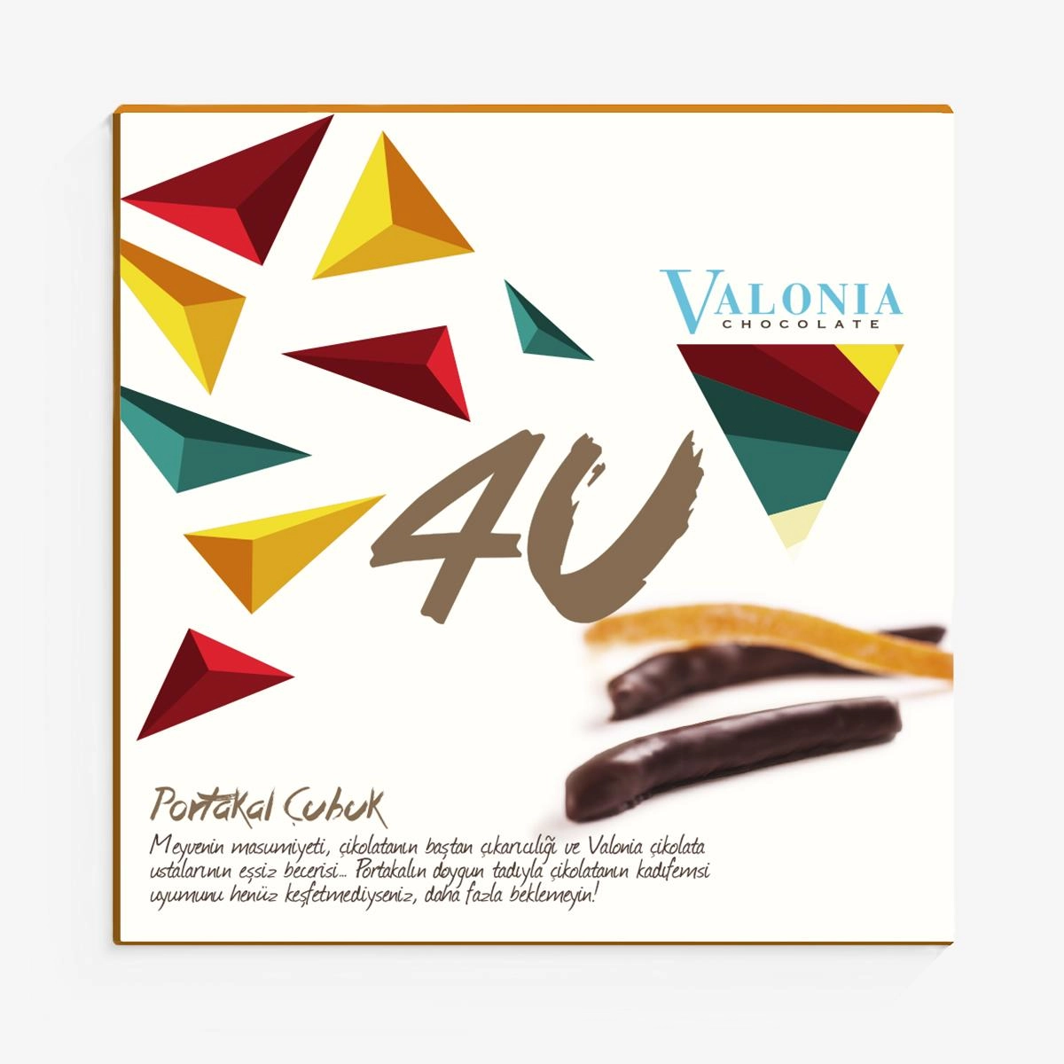 4U Portakal Çubuk Çikolata  150Gr.