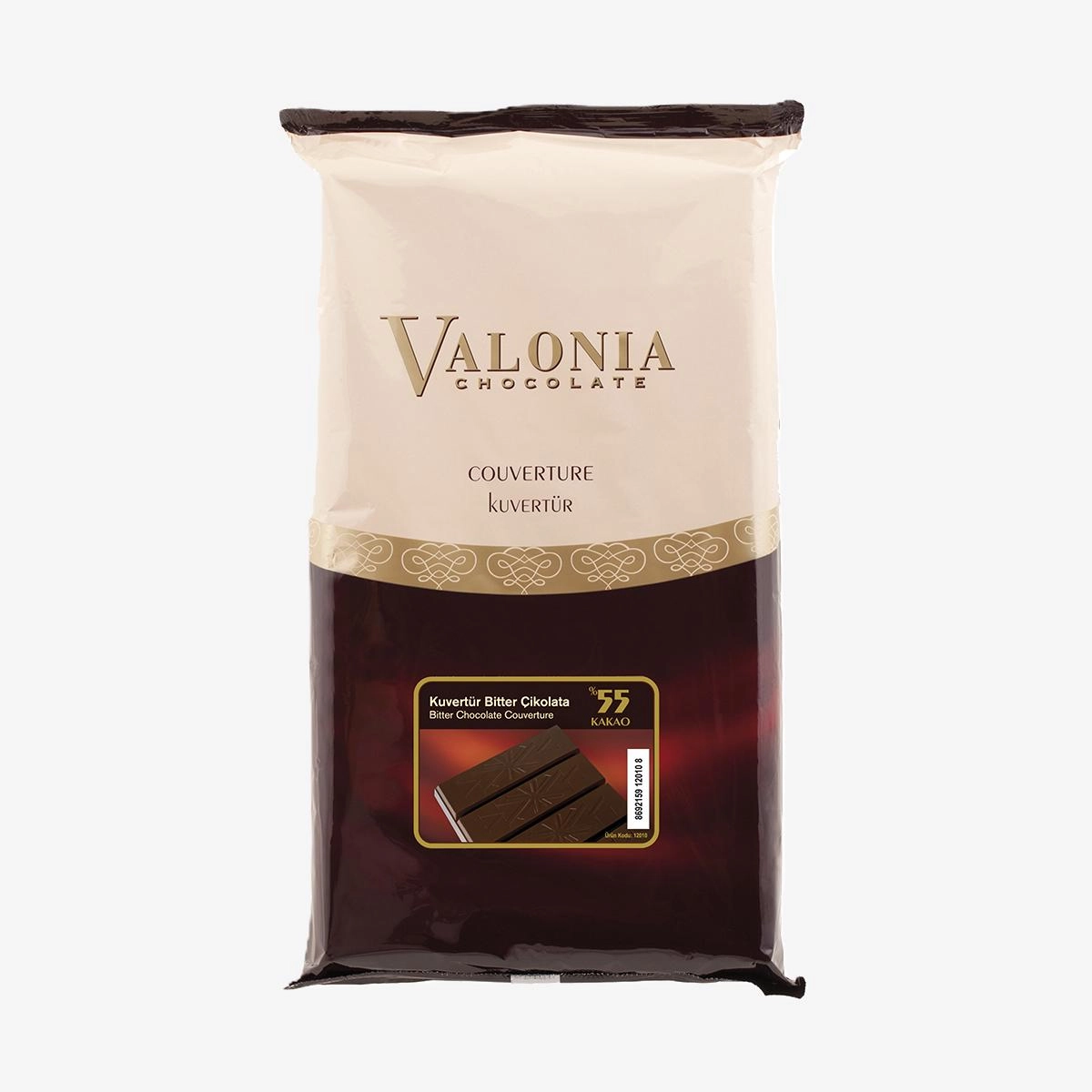 Bitter Kuvertür %55  2,5Kg.