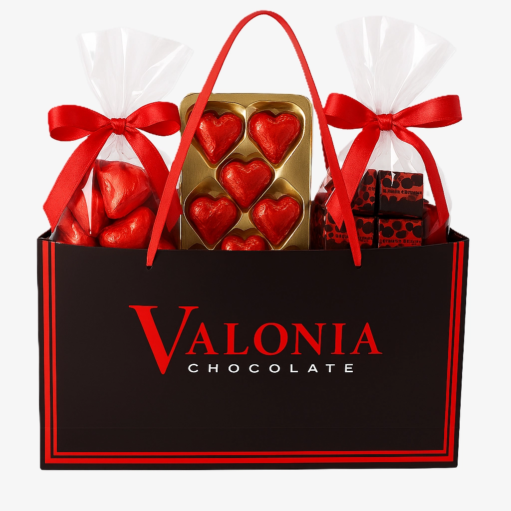 Valonia Milano Kırmızı Kalpler 600Gr.