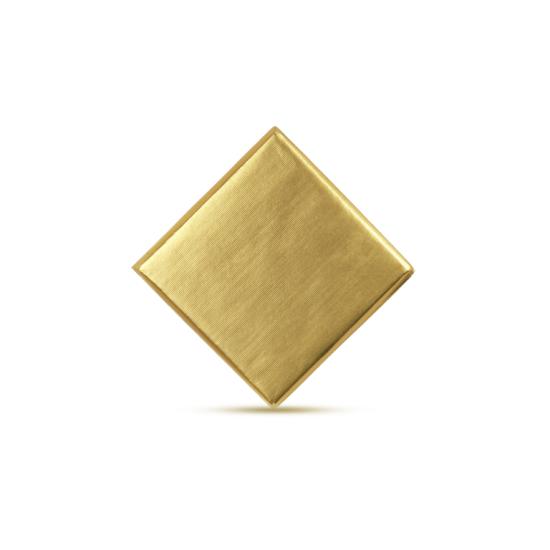 SÜTLÜ KAKAO DESENLİ SARGILI GOLD KARE MADLEN  2,6KG.