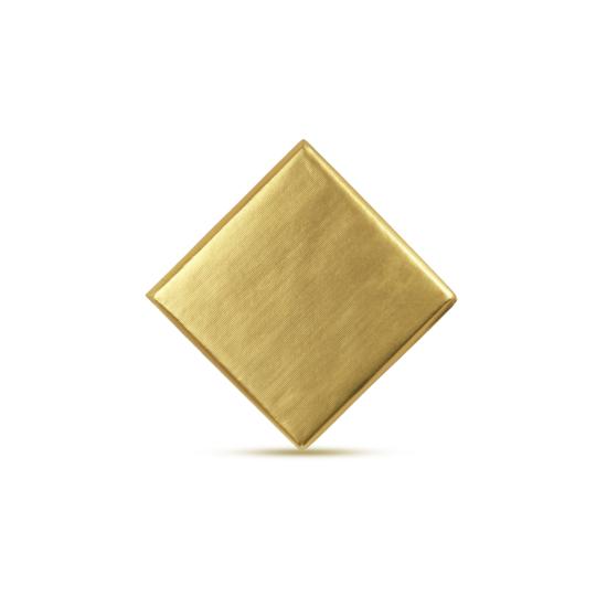 SÜTLÜ KAKAO DESENLİ SARGILI GOLD KARE MADLEN  2,6KG.