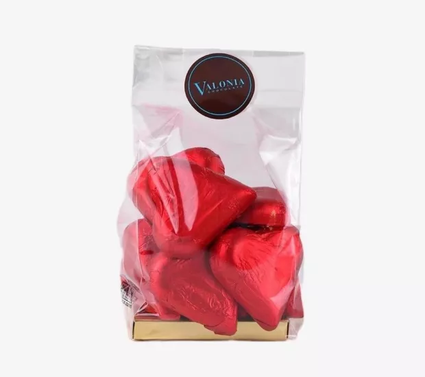 Desenli Kalp Kırmızı  250Gr.