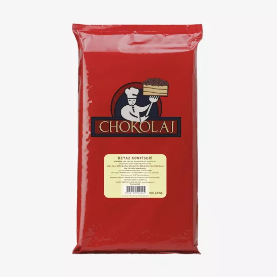 Chokolaj Konfiseri Beyaz (fildişi 2,5kg)