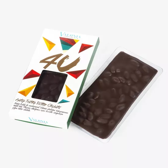 4U Bitter Antep Fıstıklı Çikolata  100Gr.