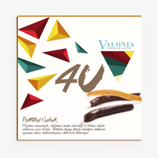 4U Portakal Çubuk Çikolata  150Gr.