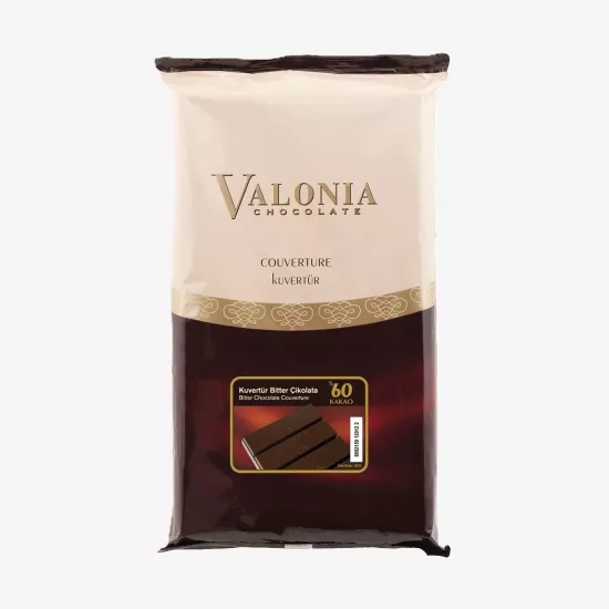 Bitter Kuvertür %60  2,5Kg.