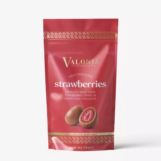 Sütlü Çikolatalı Çilekli Draje 80gr